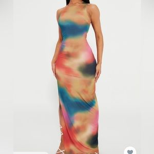 Fashionova maxi dress with side slit